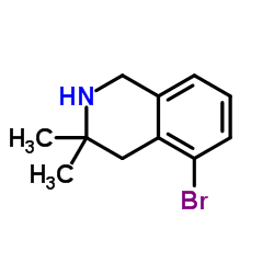 5-Bromo-3,3-dimethyl-1,2,3,4-tetrahydroisoquinoline Structure