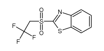 1,3-benzothiazol-2-yl 2,2,2-trifluoroethyl sulfone结构式