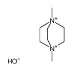 1,4-dimethyl-1,4-diazabicyclo[2.2.2]octane-1,4-diium hydroxide结构式