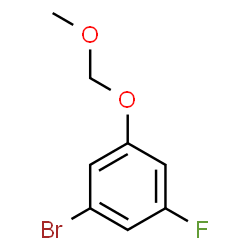1-Bromo-3-fluoro-5-(methoxymethoxy)benzene结构式