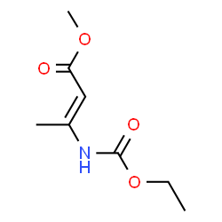 2-Butenoic acid,3-[(ethoxycarbonyl)amino]-,methyl ester结构式