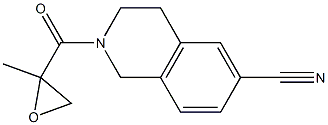 2-(2-methyloxirane-2-carbonyl)-1,2,3,4-tetrahydroisoquinoline-6-carbonitrile Structure