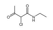 Butanamide,2-chloro-N-ethyl-3-oxo- Structure