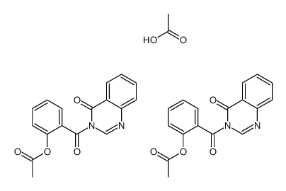 acetic acid,[2-(4-oxoquinazoline-3-carbonyl)phenyl] acetate Structure
