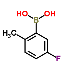 (5-Fluoro-2-methylphenyl)boronic acid structure