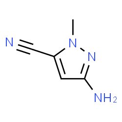 3-氨基-1-甲基-1H-吡唑-5-甲腈结构式