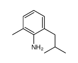 Benzenamine,2-methyl-6-(2-methylpropyl)- structure