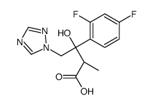 (αR,βR)-β-(2,4-Difluorophenyl)-β-hydroxy-α-methyl-1H-1,2,4-triazole-1-butanoic Acid结构式