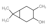 Bicyclo[4.1.0]heptan-3-ol,4,7,7-trimethyl- Structure