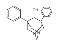 2-methyl-5,7-diphenyl-1,3-diaza-adamantan-6-ol结构式
