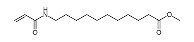 methyl 11-(N-acryloylamino)undecanoate结构式