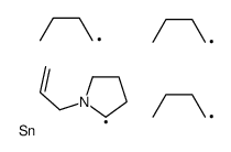 tributyl-[(2S)-1-prop-2-enylpyrrolidin-2-yl]stannane结构式