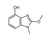 1H-Benzimidazol-4-ol,2-methoxy-1-methyl-(9CI) Structure