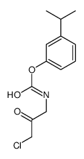 (3-propan-2-ylphenyl) N-(3-chloro-2-oxopropyl)carbamate结构式