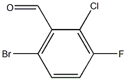 6-bromo-2-chloro-3-fluorobenzaldehyde结构式
