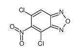 4,6-dichloro-5-nitro-2,1,3-benzoxadiazole结构式