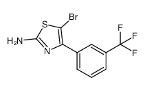 5-bromo-4-(3-(trifluoromethyl)phenyl)thiazol-2-amine Structure