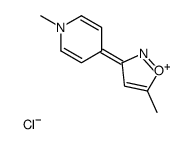 5-methyl-3-(1-methylpyridin-1-ium-4-yl)-1,2-oxazole,chloride Structure