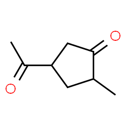 Cyclopentanone, 4-acetyl-2-methyl- (9CI)结构式
