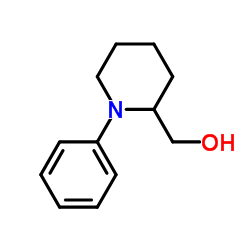 (1-Phenyl-2-piperidinyl)methanol Structure