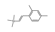 2,4-dimethyl-1-[(E)-2-trimethylsilylethenyl]benzene结构式