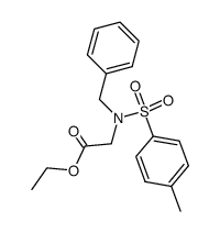 N-benzyl-N-(toluene-4-sulfonyl)-glycine ethyl ester Structure