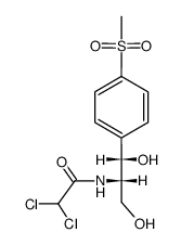 Acetamide, 2,2-dichloro-N-(2-hydroxy-1-(hydroxymethyl)-2-(4-(methylsul fonyl)phenyl)ethyl)-, (S-(R*,R*))-结构式