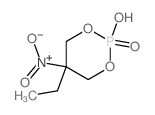 1,3,2-Dioxaphosphorinane,5-ethyl-2-hydroxy-5-nitro-, 2-oxide结构式