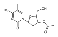 [(2R,3S,5R)-2-(hydroxymethyl)-5-(5-methyl-2-oxo-4-sulfanylidenepyrimidin-1-yl)oxolan-3-yl] acetate Structure