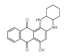 7-hydroxy-1,2,3,4,4a,5,14,14a-octahydronaphtho[3,2-a]phenazine-8,13-dione结构式