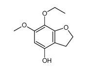 4-Benzofuranol,7-ethoxy-2,3-dihydro-6-methoxy-(9CI)结构式