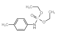 Phosphoramidic acid, N-(4-methylphenyl)-, diethyl ester structure