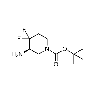 (3R)-3-氨基-4,4-二氟哌啶-1-羧酸叔丁酯结构式