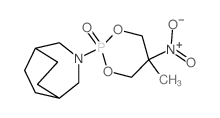 2-(3-azabicyclo[3.2.2]non-3-yl)-5-methyl-5-nitro-1,3-dioxa-2$l^C12H21N2O5P-phosphacyclohexane 2-oxide结构式
