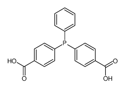 4-[(4-carboxyphenyl)-phenylphosphanyl]benzoic acid Structure