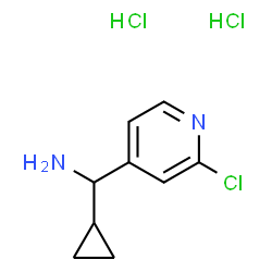 (2-Chloropyridin-4-yl)(cyclopropyl)methanamine dihydrochloride Structure