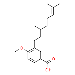 3-Geranyl-4-methoxybenzoic acid Structure