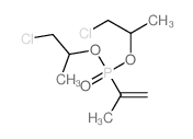 Phosphonic acid,(1-methylethenyl)-, bis(2-chloro-1-methylethyl) ester (9CI) structure