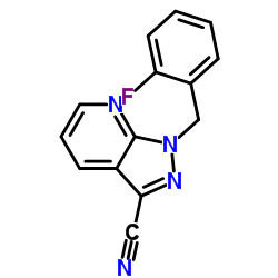 1-[(2-fluorophenyl)methyl]pyrazolo[3,4-b]pyridine-3-carbonitrile picture