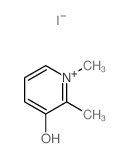Pyridinium,3-hydroxy-1,2-dimethyl-, iodide (1:1) Structure