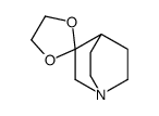 spiro[1,3-dioxolane-2,3'-1-azabicyclo[2.2.2]octane]结构式