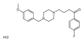 1-(4-fluorophenyl)-4-[4-[(4-methoxyphenyl)methyl]piperazin-1-yl]butan-1-one,hydrochloride Structure