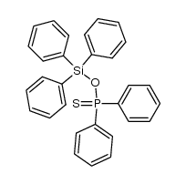 O-(triphenylsilyl) diphenylphosphinothioate Structure