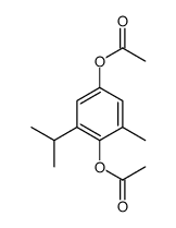 2-Isopropyl-6-methyl-1,4-phenylene diacetate Structure
