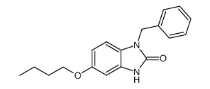 1-Benzyl-5-butoxy-2,3-dihydro-1H-benzimidazol-2-one结构式