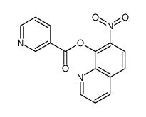 (7-nitroquinolin-8-yl) pyridine-3-carboxylate Structure