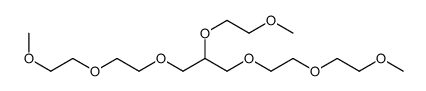 2-(2-methoxyethoxy)-1,3-bis[2-(2-methoxyethoxy)ethoxy]propane Structure