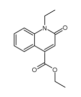 4-ethoxycarbonyl-1-ethyl-2(1H)-quinolinone结构式