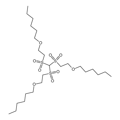 Tris(n-hexyloxyethylsulfonyl)methan结构式