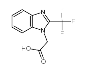 2-三氟甲基苯并咪唑-1-基乙酸结构式